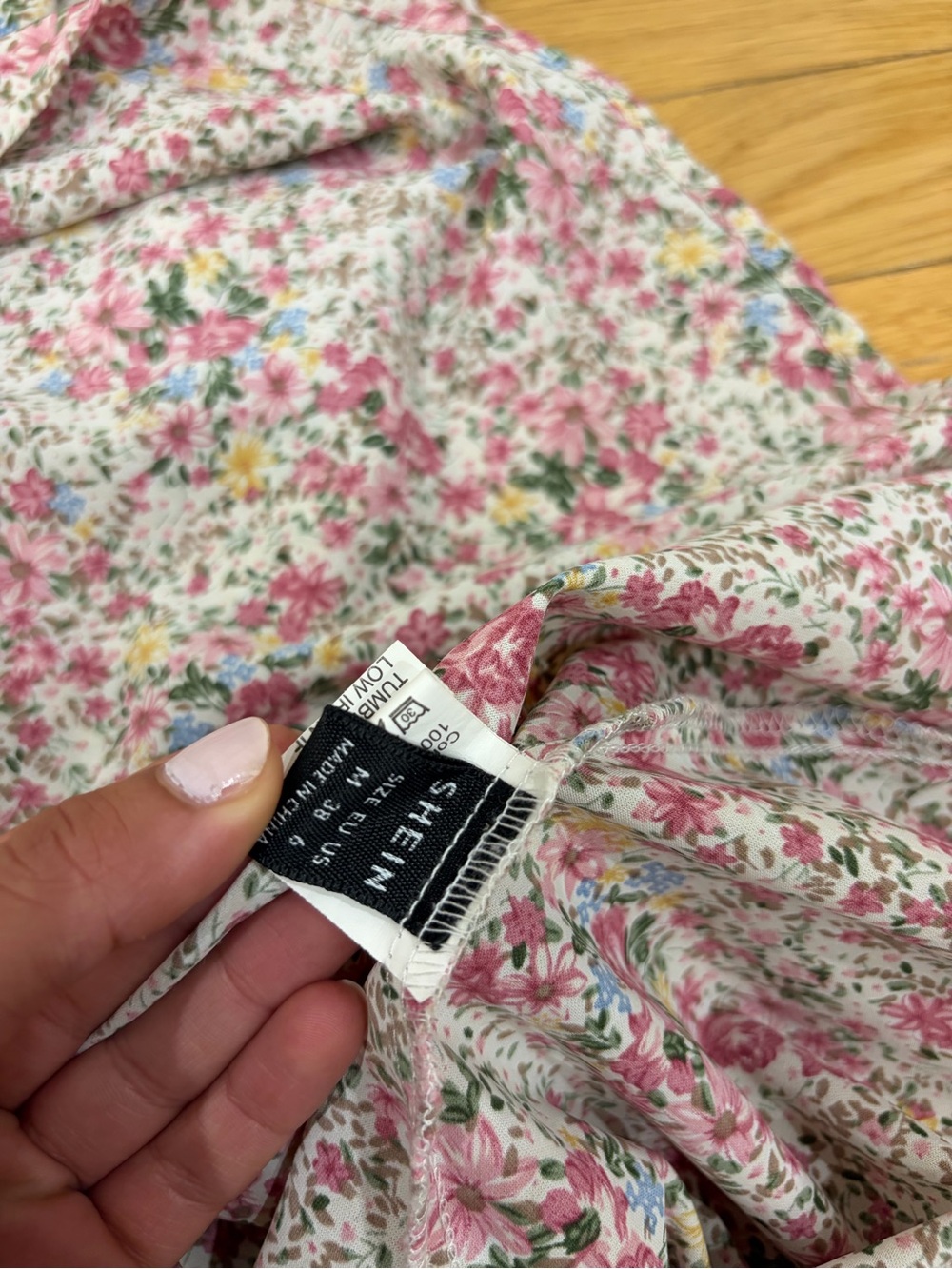 Floral Maxi Skirt in Pink and Cream - Picture 5 of 5